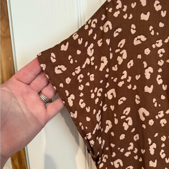 Nine West Brown Animal Print Blouse - Picture 4 of 4
